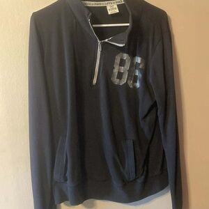 PINK Victoria's Secret Navy Crew Neck Sweater